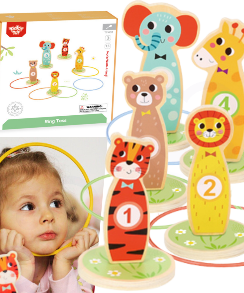 Puidust osavusmäng loomadega