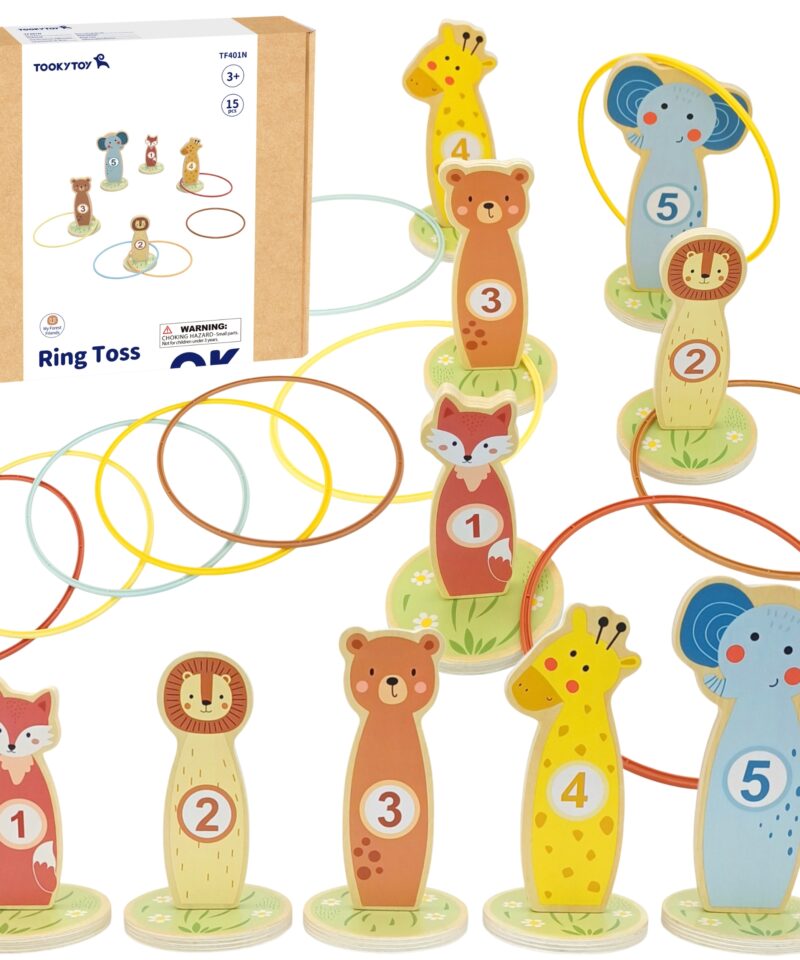 Loomadega täpsusviskemäng lastele tegevuses