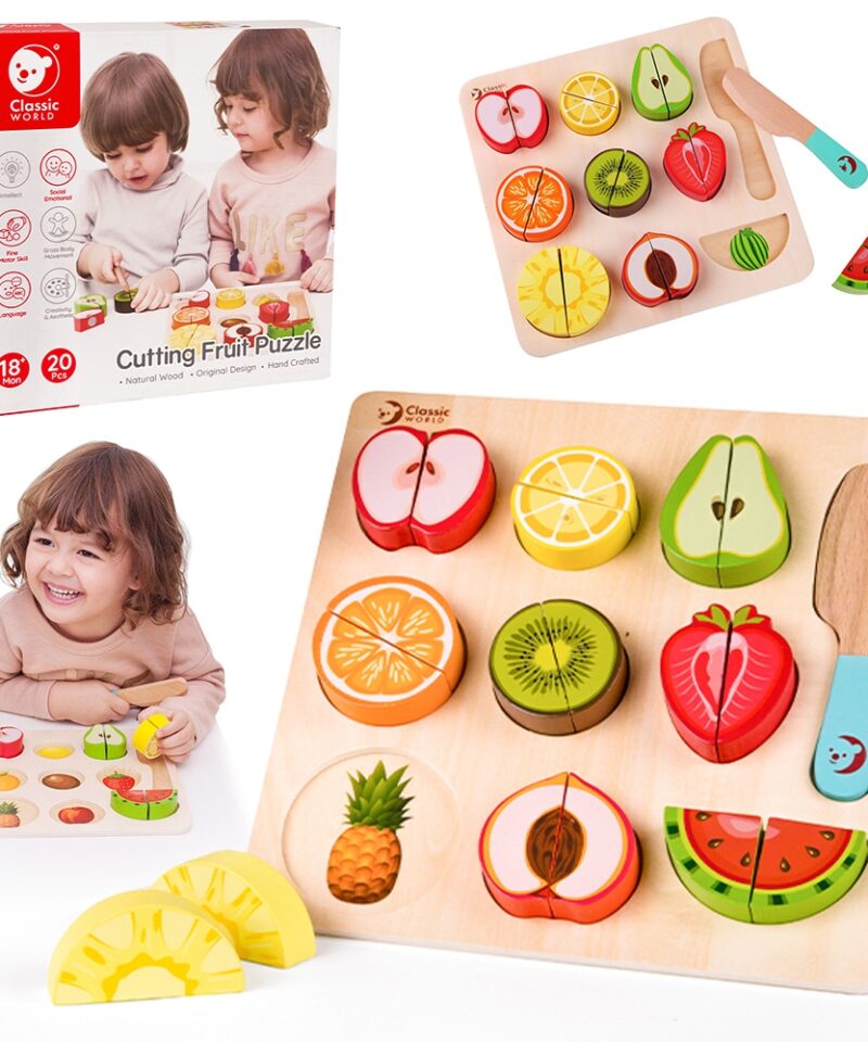 Lõbus puuviljade lõikamise komplekt lastele