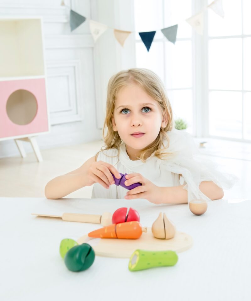 Hariv puidust mängukomplekt lastele