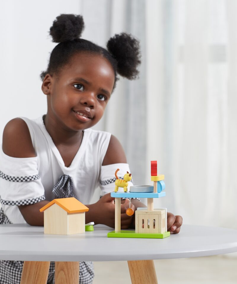 Loomad ja mänguväljak puidust