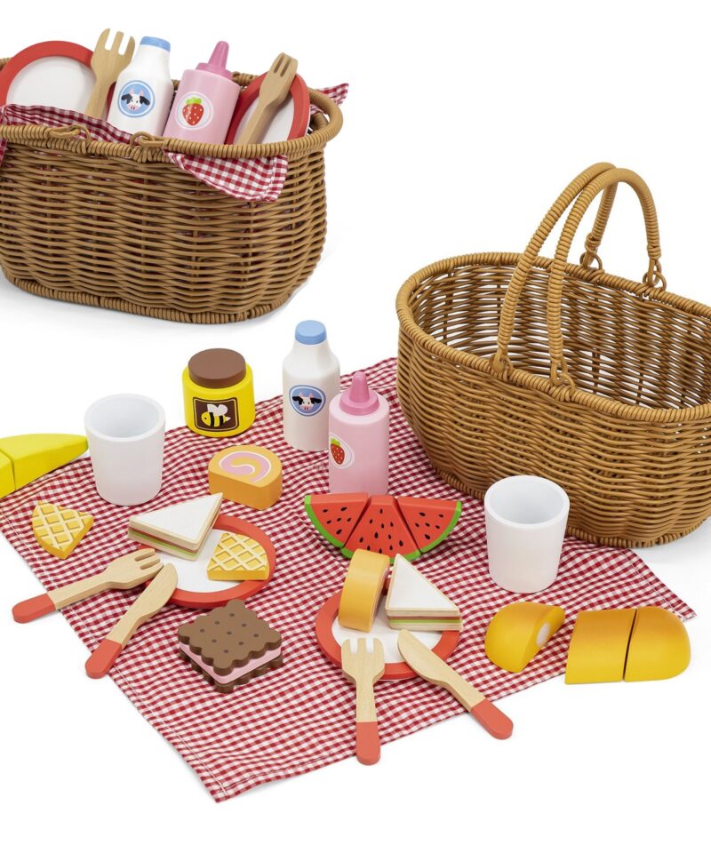 Puidust piknikukomplekt lastele mängimiseks