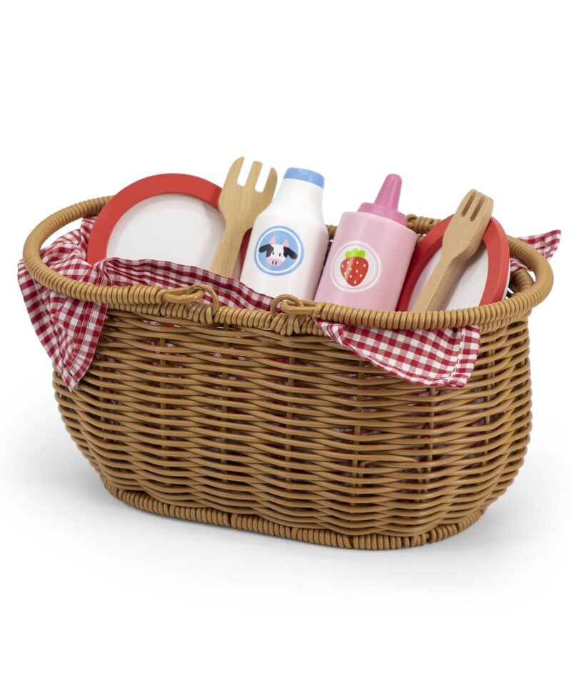 Komplekt mitmesuguste puidust suupistetega