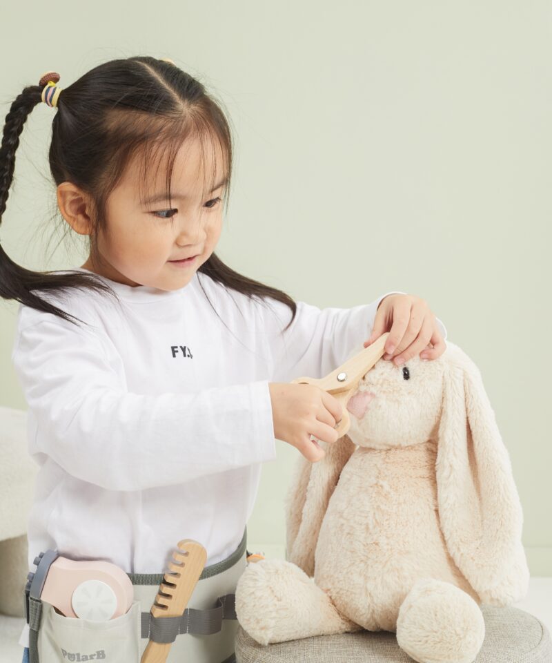 Juuksurikomplekt lastele loovuse arendamiseks