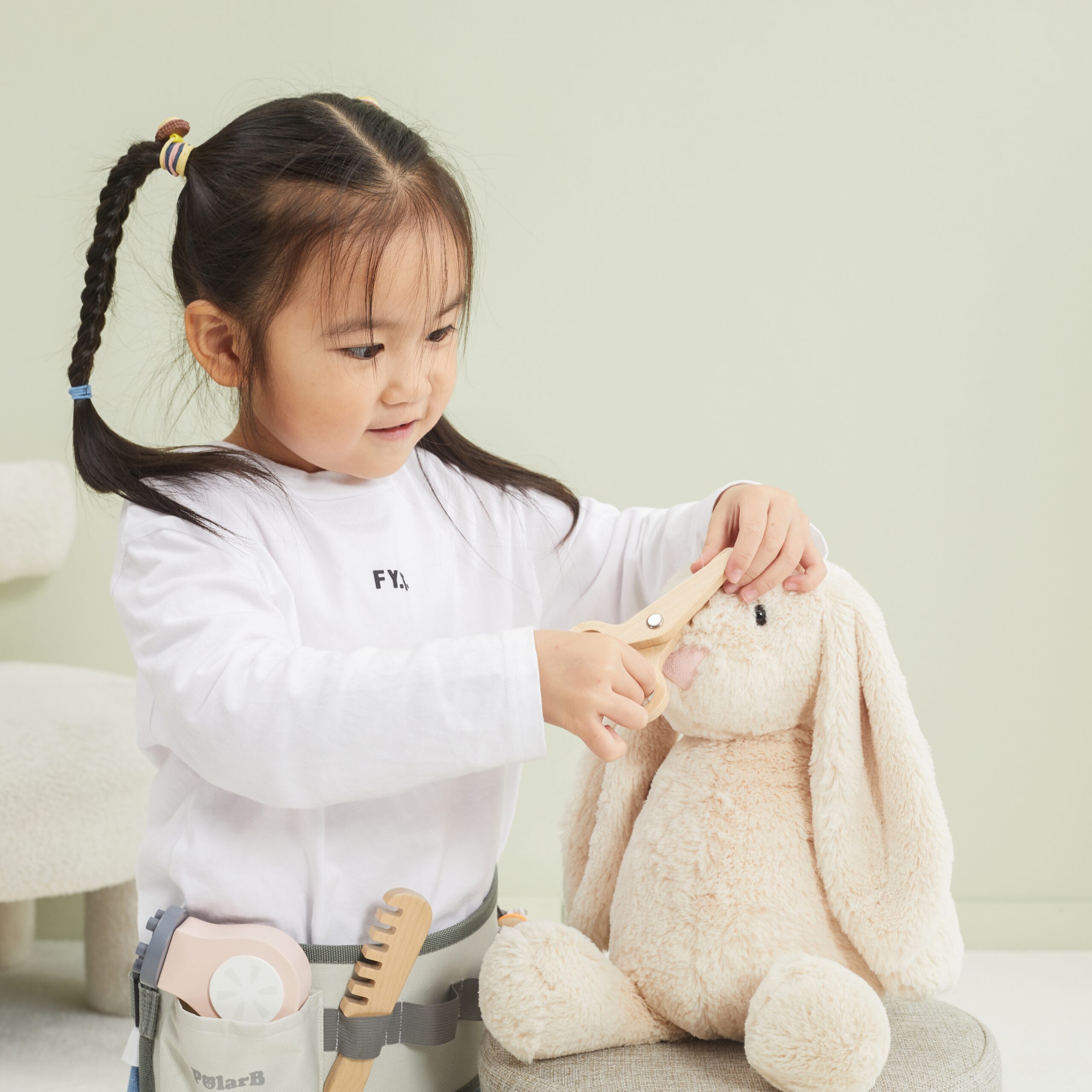 Juuksurikomplekt lastele loovuse arendamiseks