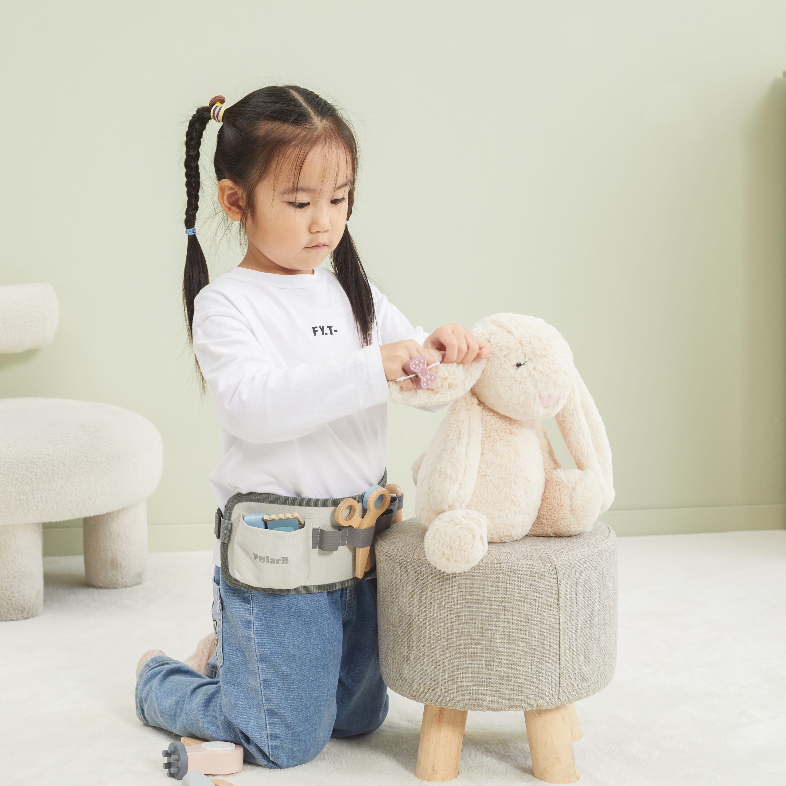 Kaasaskantav juuksurikomplekt lastele