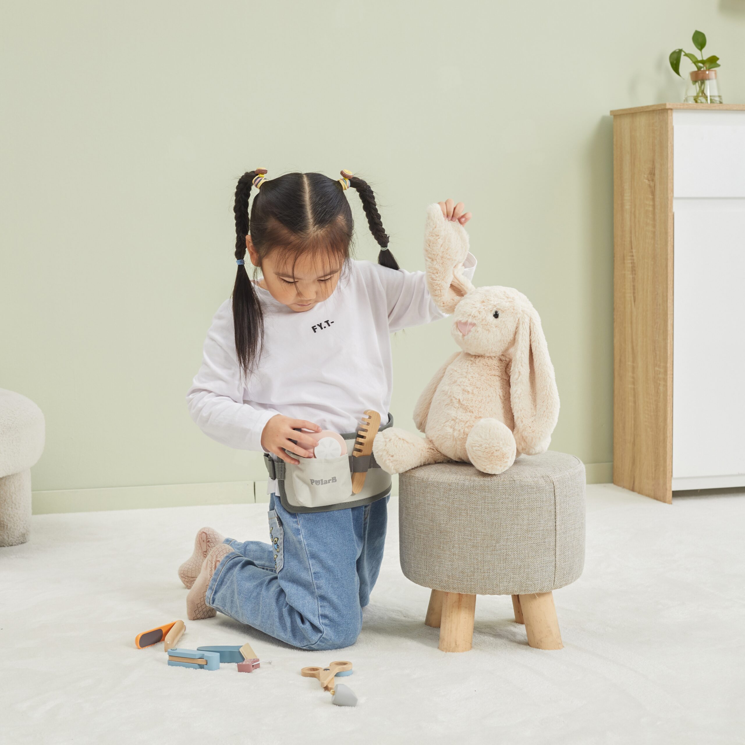 Rollimängu juuksurikomplekt lastele