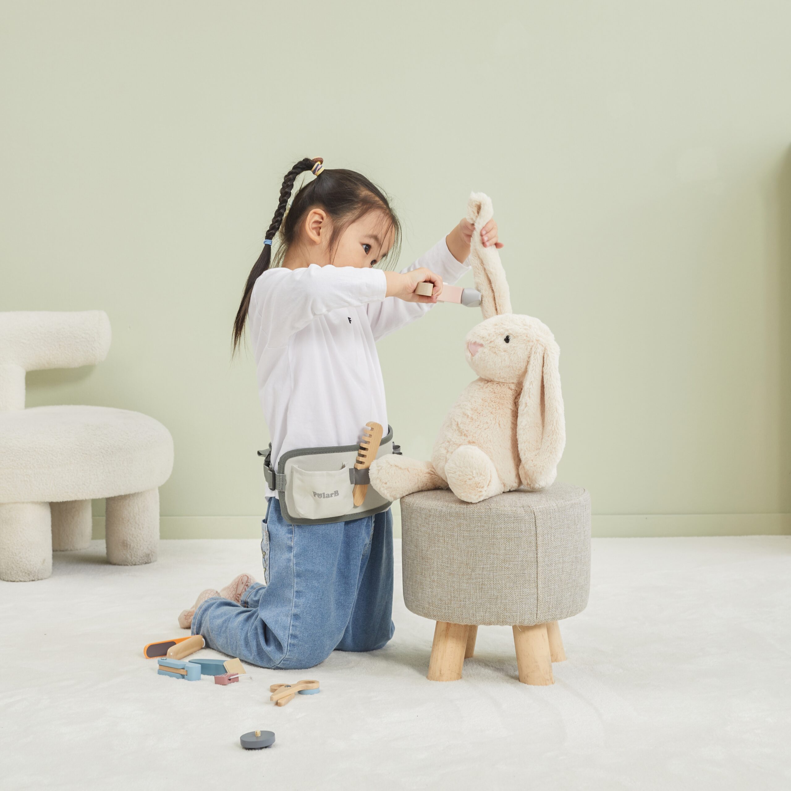 Rollimängu juuksurikomplekt lastele