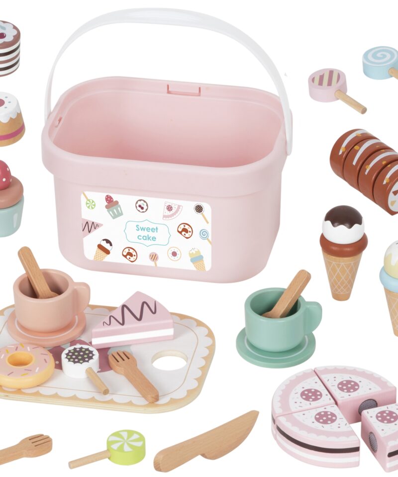 Puidust magustoitude komplekt lastele