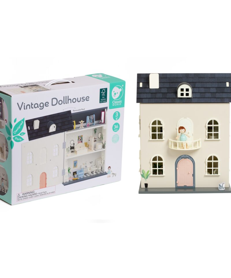 Lastele mõeldud vintage nuku maja