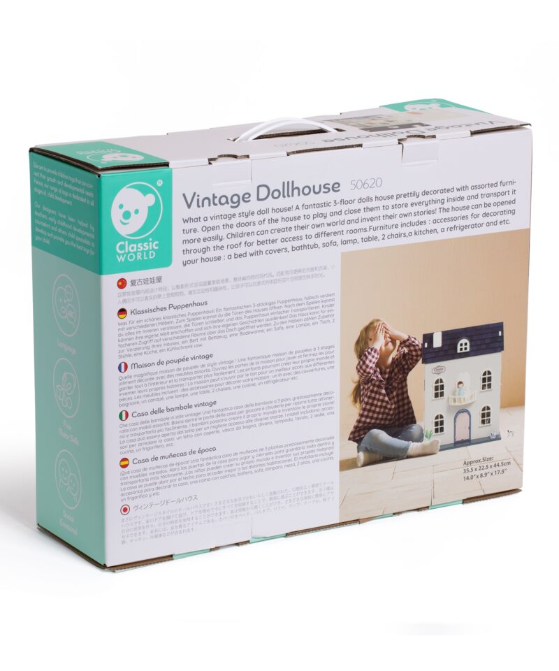 Lastele mõeldud vintage nuku maja