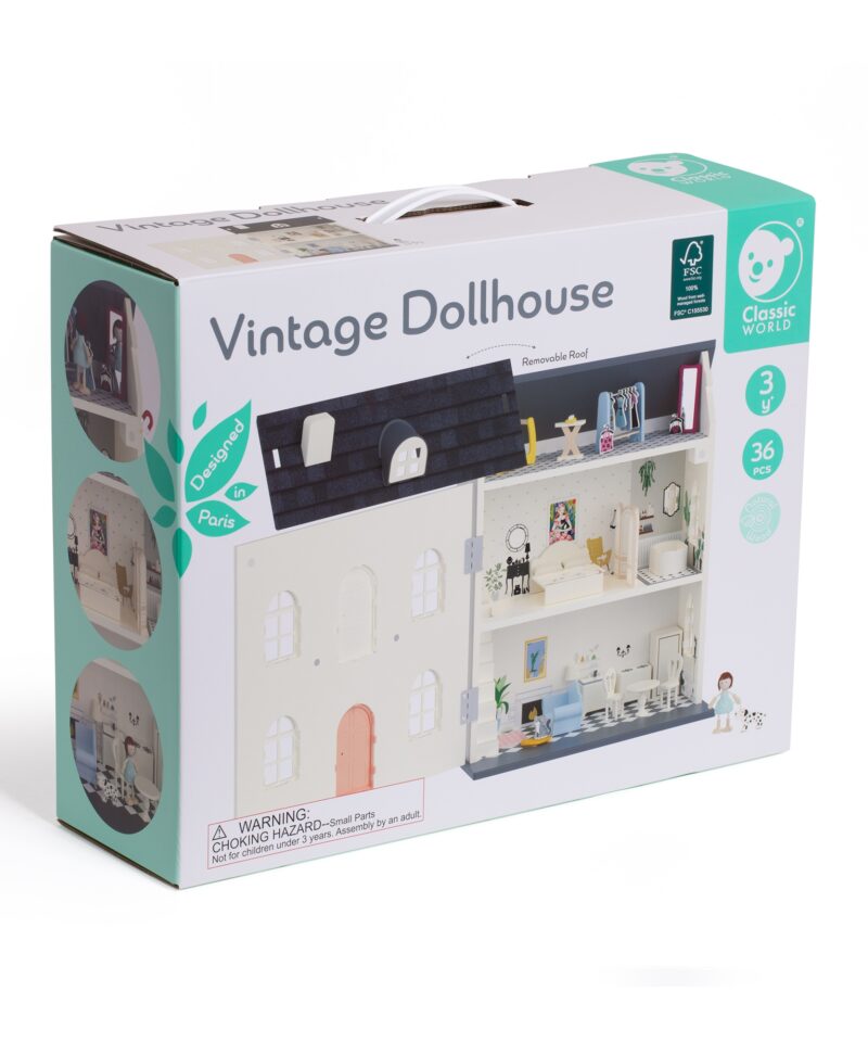 Lastele mõeldud vintage nuku maja