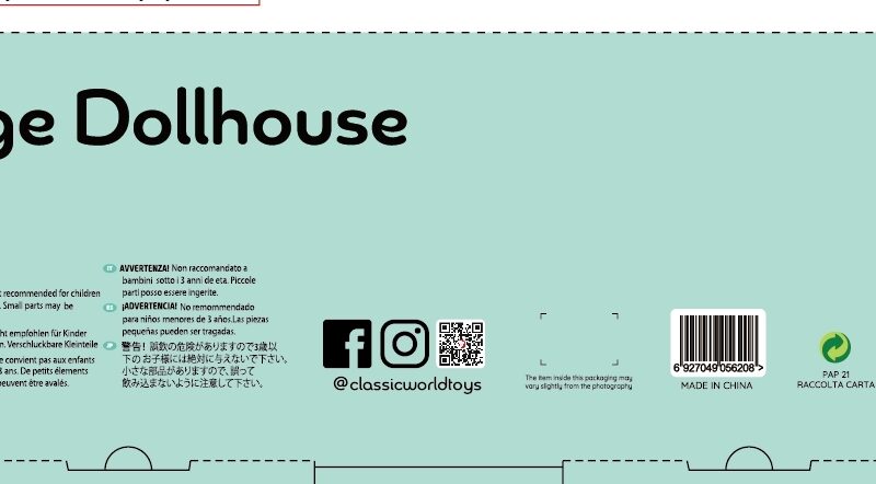 Lastele mõeldud vintage nuku maja