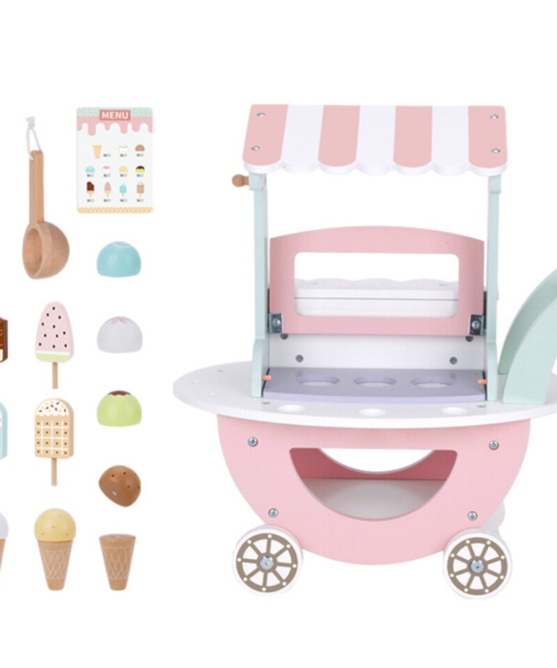 Kergesti puhastatav jäätisekäru lastele