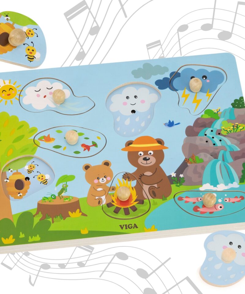 Arendav mänguasi loodushelidega