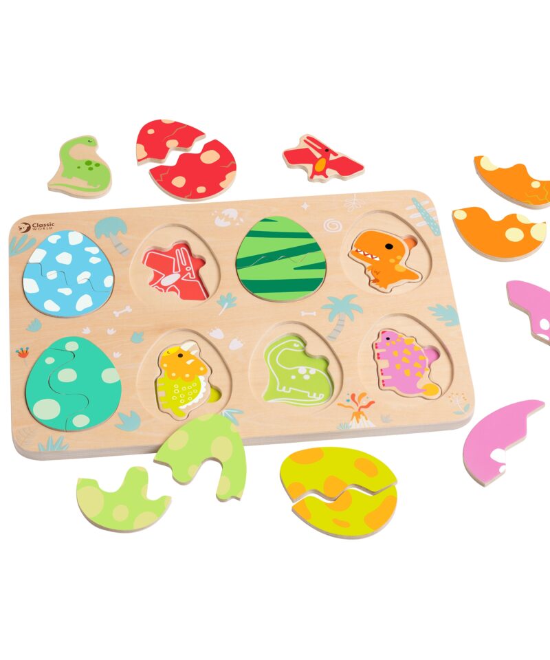 Puidust dinosaurusmõistatuse komplekt