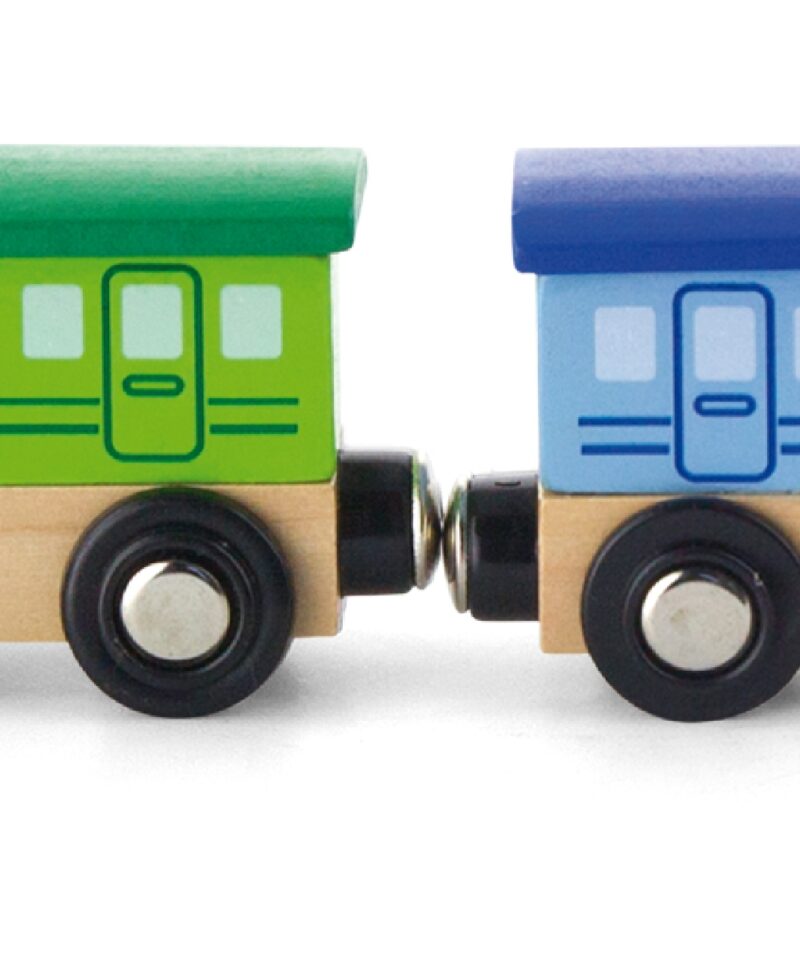 Magnetitega ühendatav puidust rongikomplekt