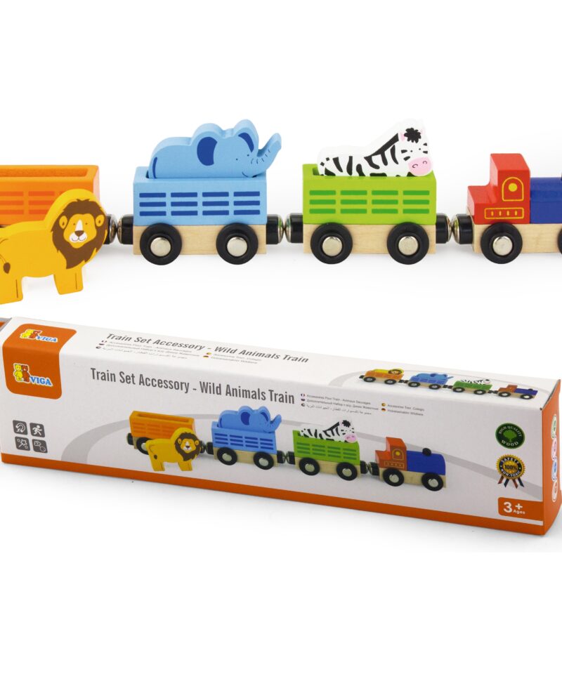 Lastele mõeldud puidust rongikomplekt