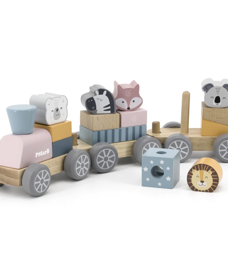 Kombineeritavad klotsid ja loomad rongikomplektis