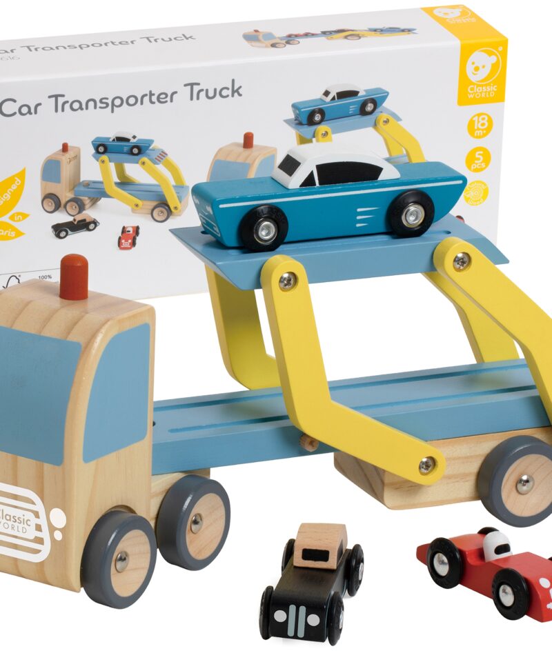 Puidust autode mängukomplekt detailvaade