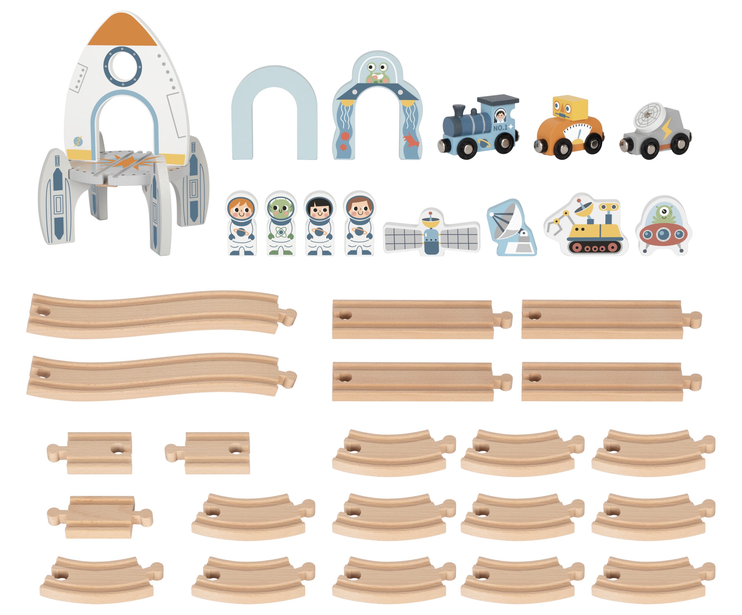 Kvaliteetne puidust mängukomplekt