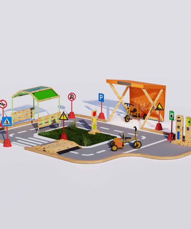 Lastele mõeldud puidust tõusurada