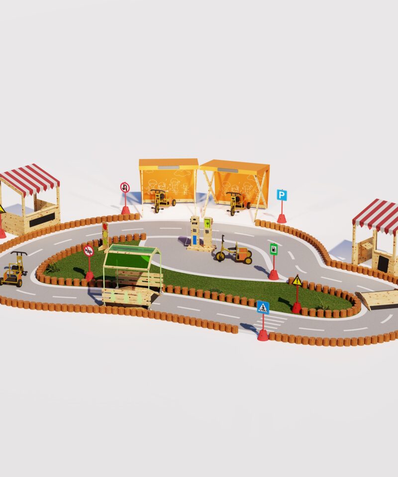 Lastele mõeldud puidust tõusurada