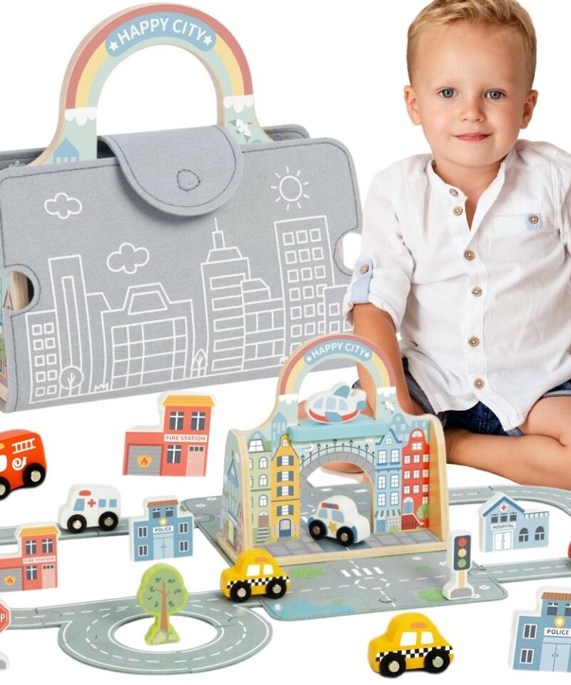 Kaasaskantav miniatuurne linnakomplekt mängimiseks