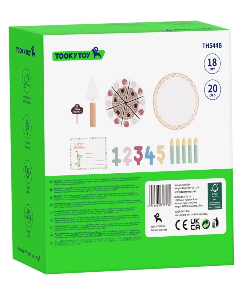 Puidust sünnipäevatort koos tordilusikaga