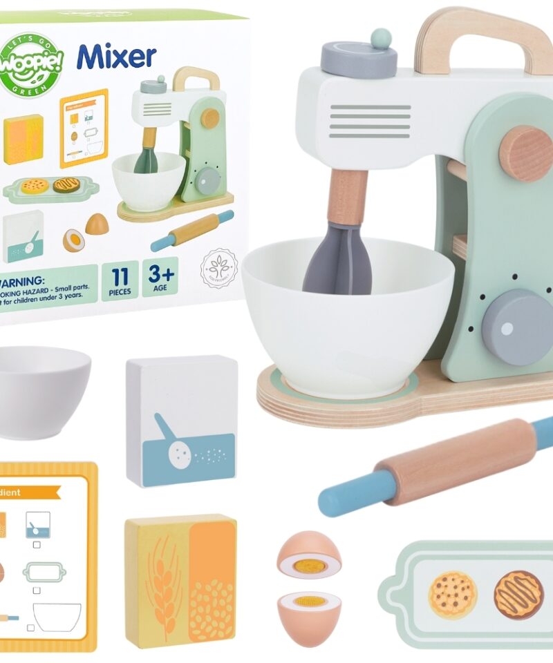 Puidust köögimikser laste mänguasja komplekt
