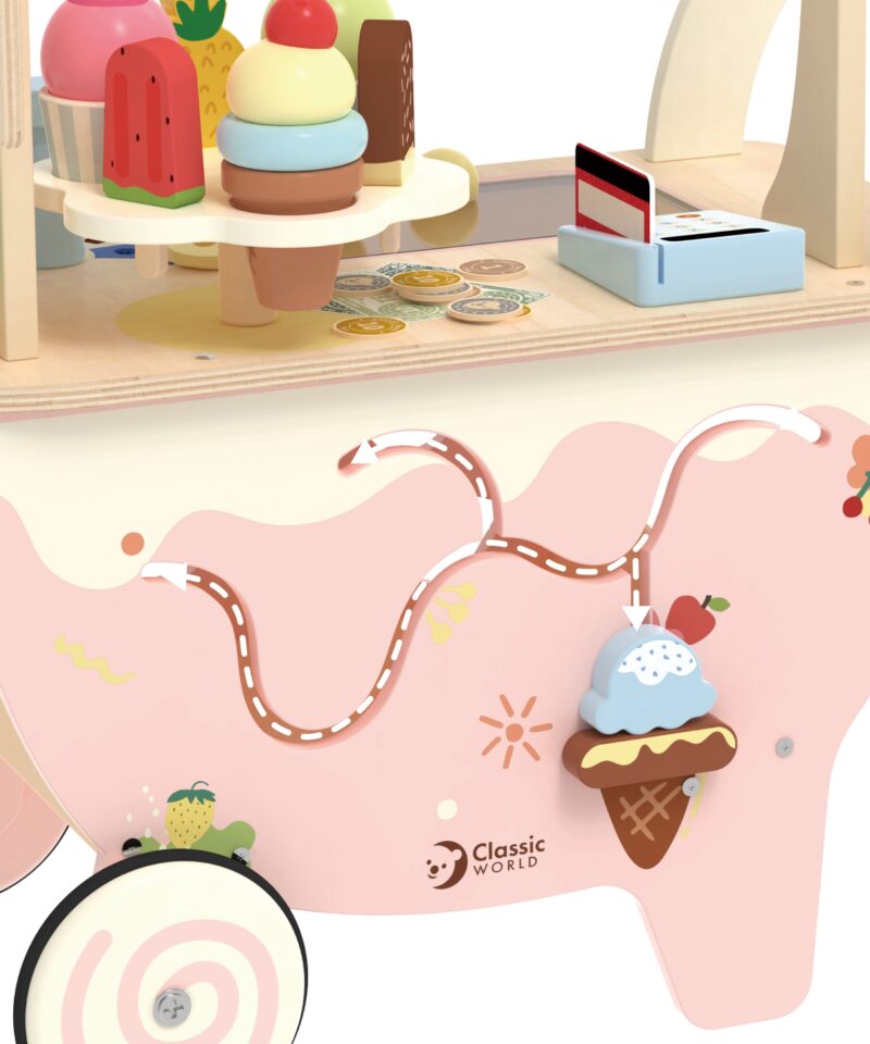 Laste jäätisekäru ja lisandid