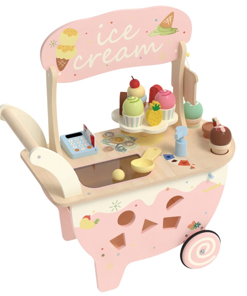 Loovust arendav jäätisekäru mänguasi