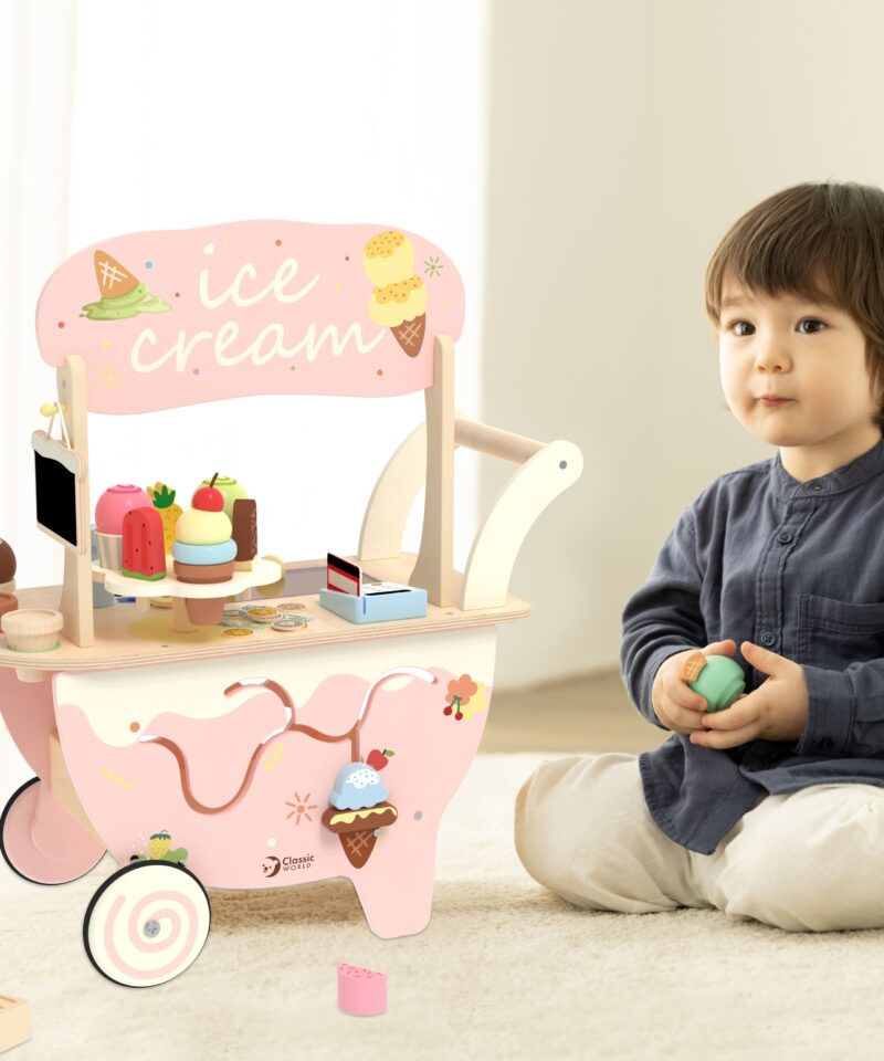 Loovust arendav jäätisekäru mänguasi