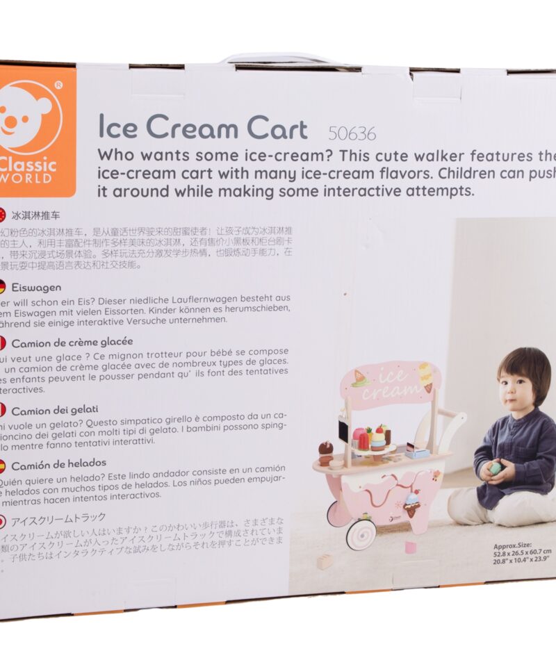 Loovust arendav jäätisekäru mänguasi