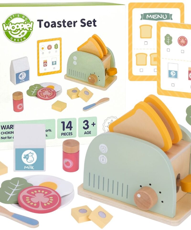 Puidust hommikusöögi mängukomplekt