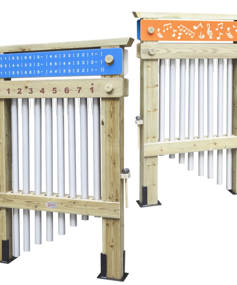 Lapsed mängivad suure muusikainstrumendiga