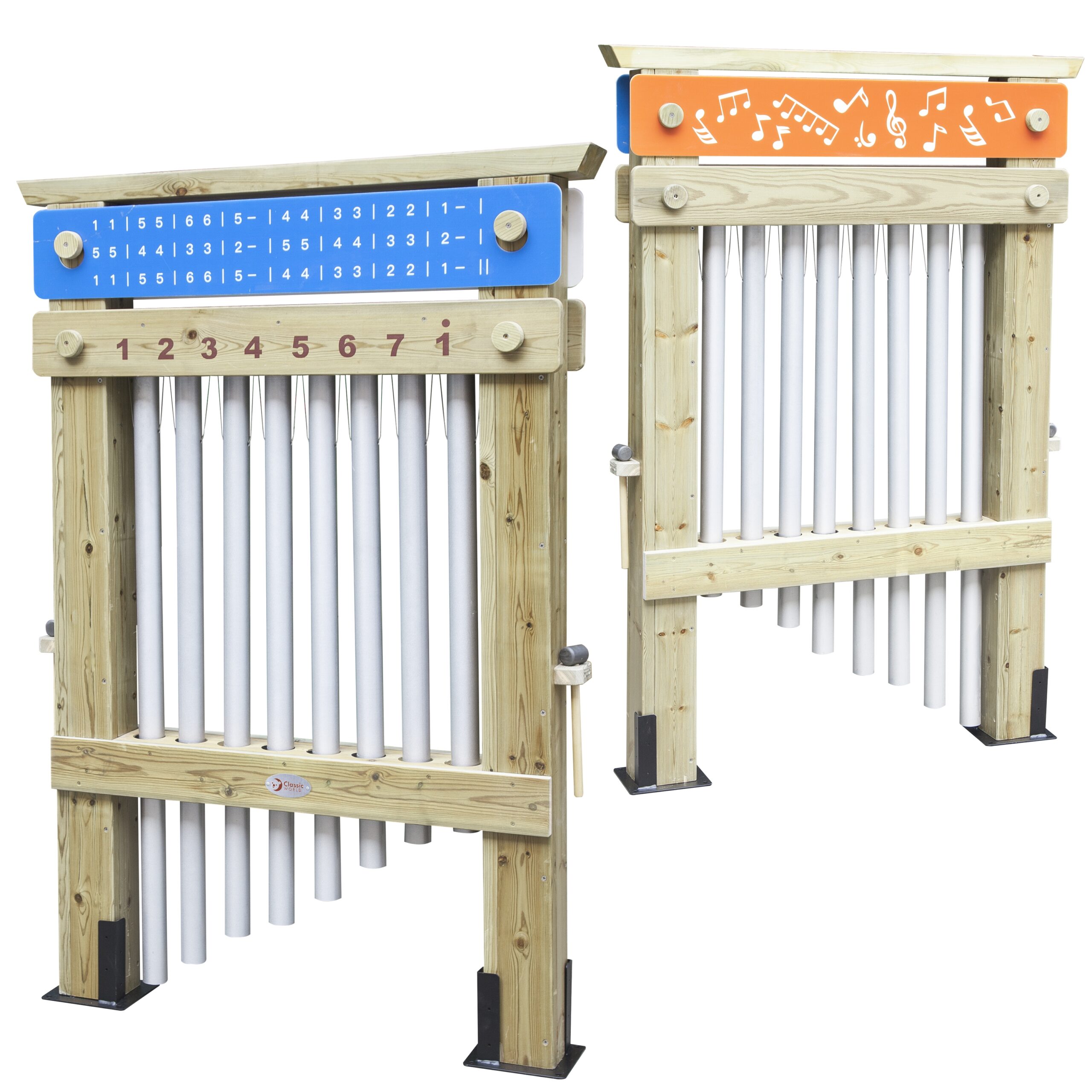 Lapsed mängivad suure muusikainstrumendiga