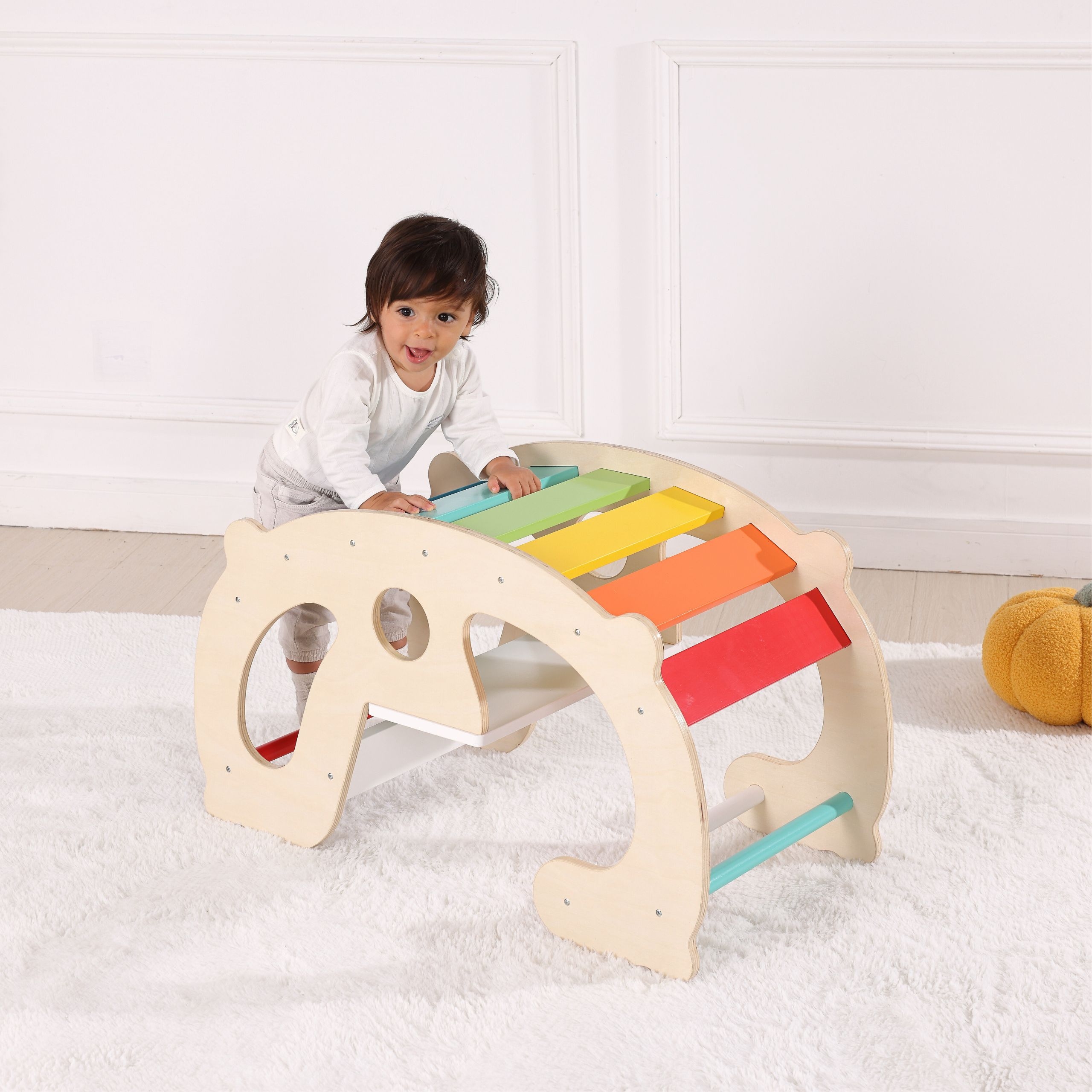 Puidust kiik ja sild loovmänguks