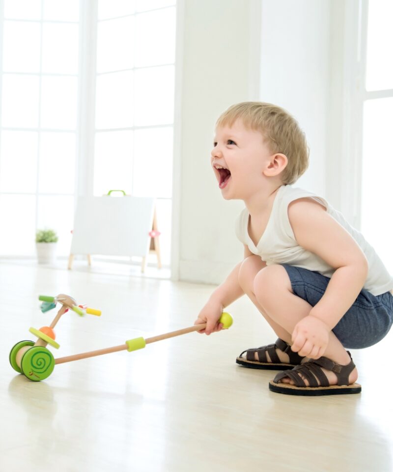 Laste jalutuskäru meeldiva meloodiaga