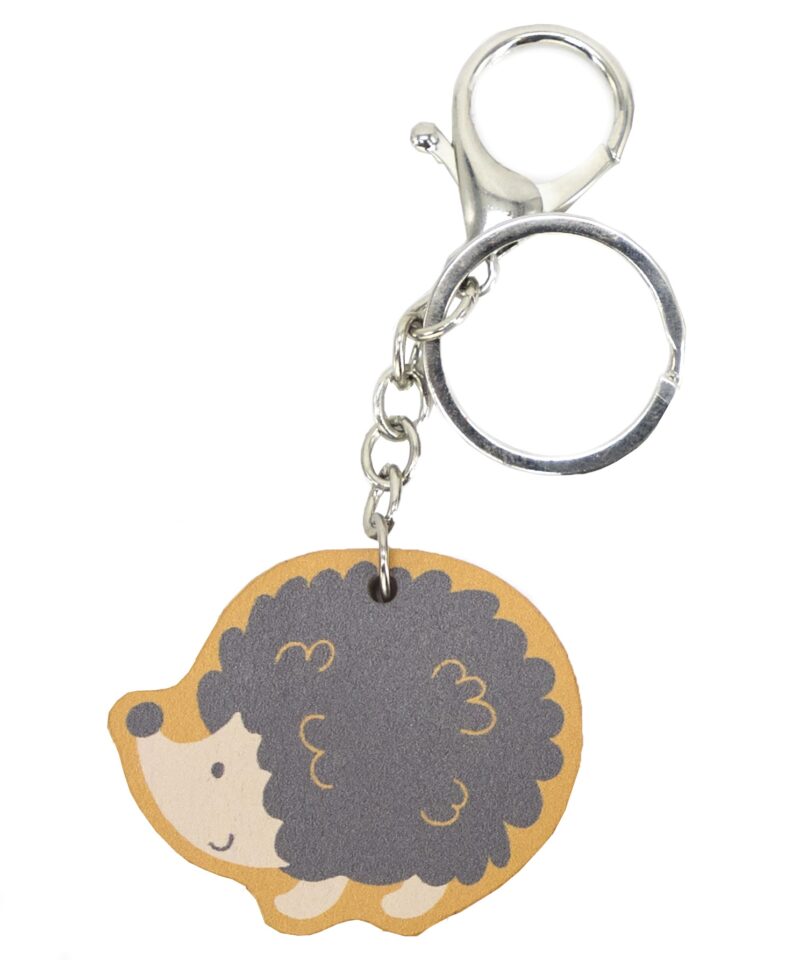 Puidust võtmehoidja siilimotiiviga