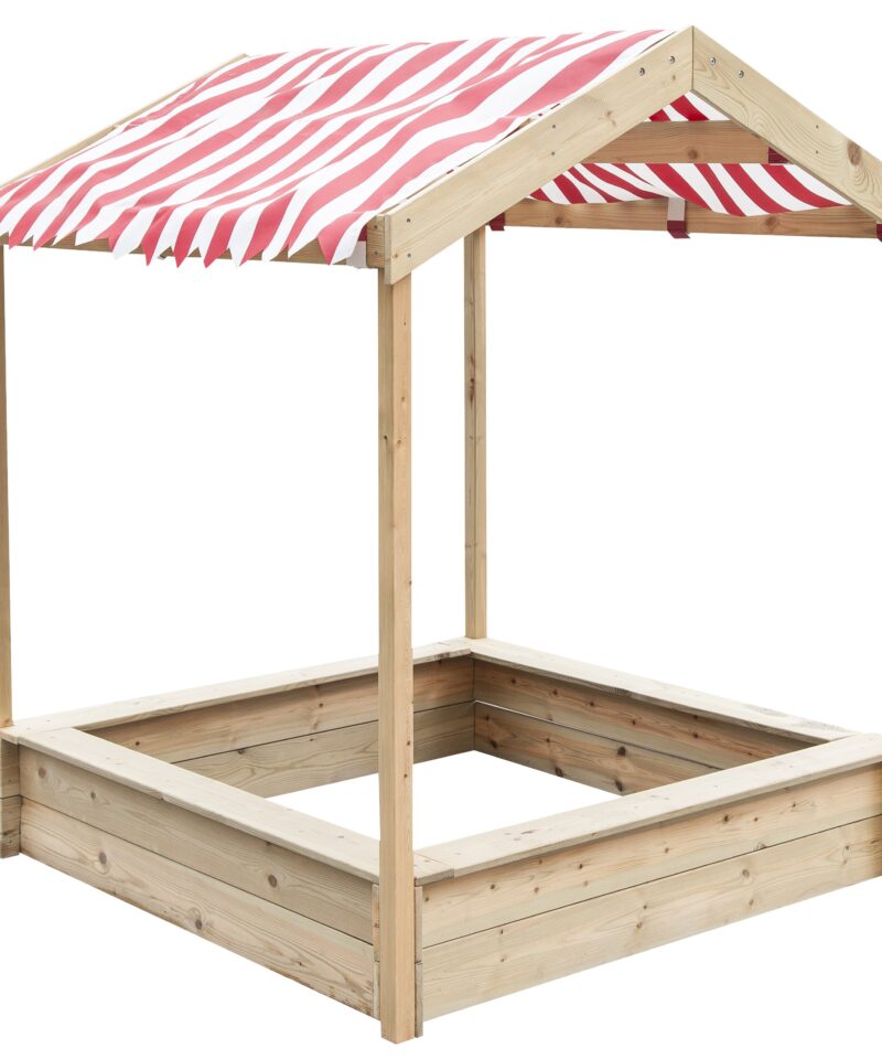 Liivakast varikatusega lastele