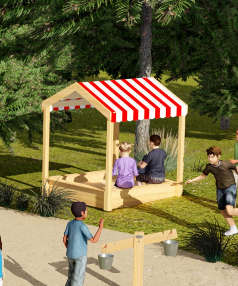 Turvaline liivakast päikese eest kaitseks