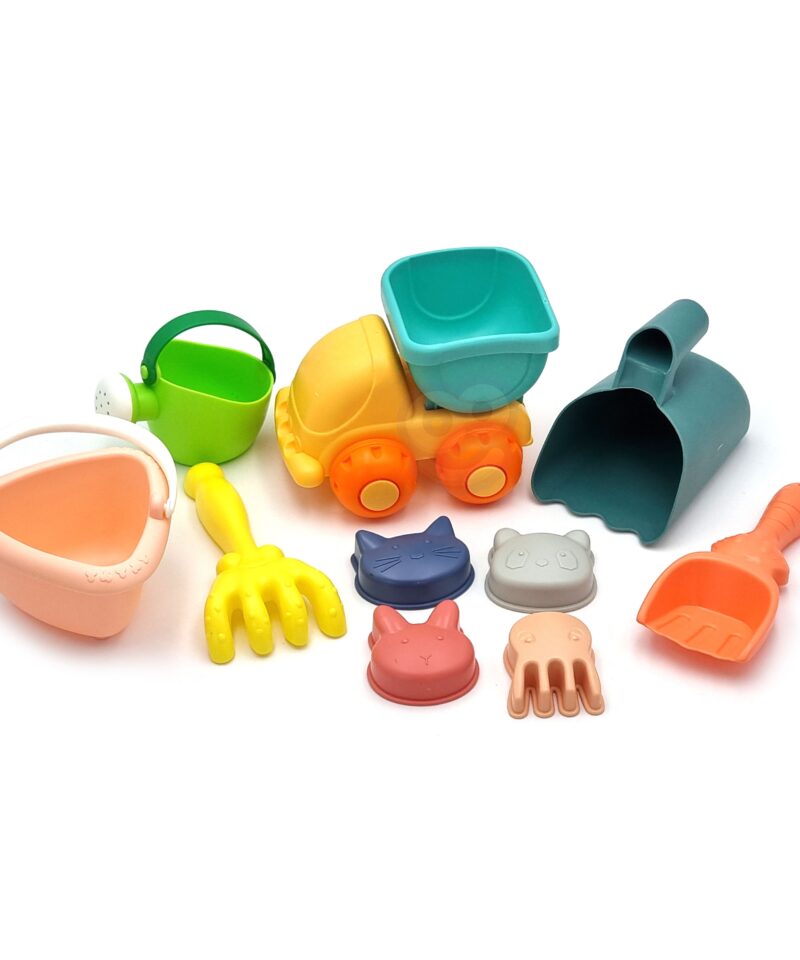 Pastelne liivamängukomplekt laste mänguks