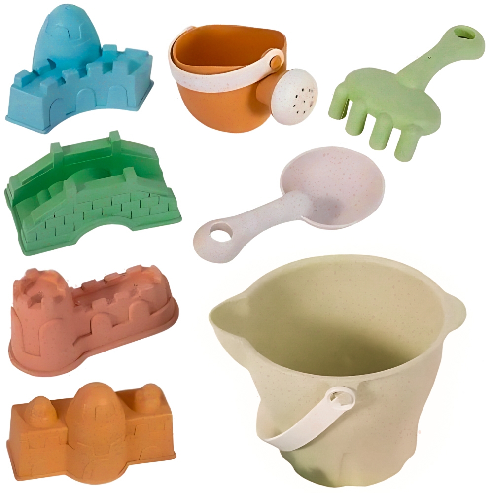 Loodussõbralik liivakomplekt lastele mängimiseks