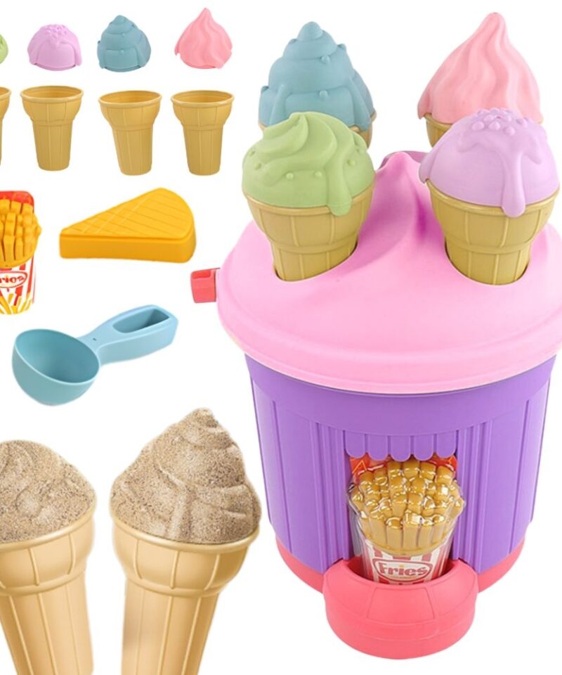 Liivakasti jäätisetarvikute komplekt ämbriga