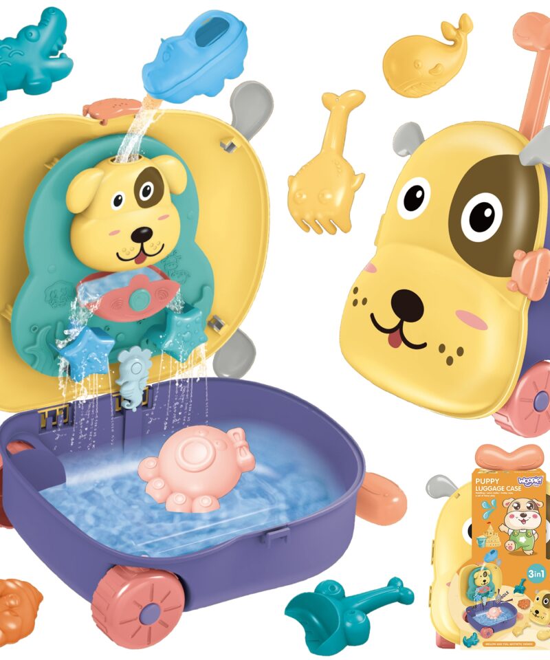 Kolm-ühes mängukomplekt lastele kohvris