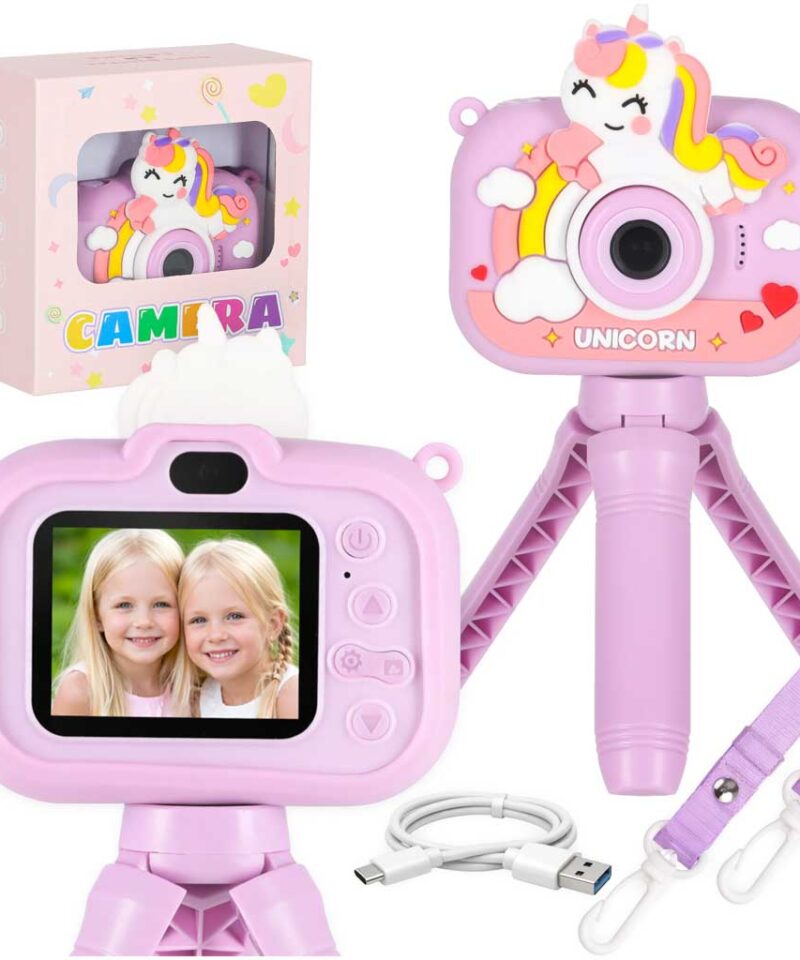 Laste digitaalne kaamera koos statiiviga