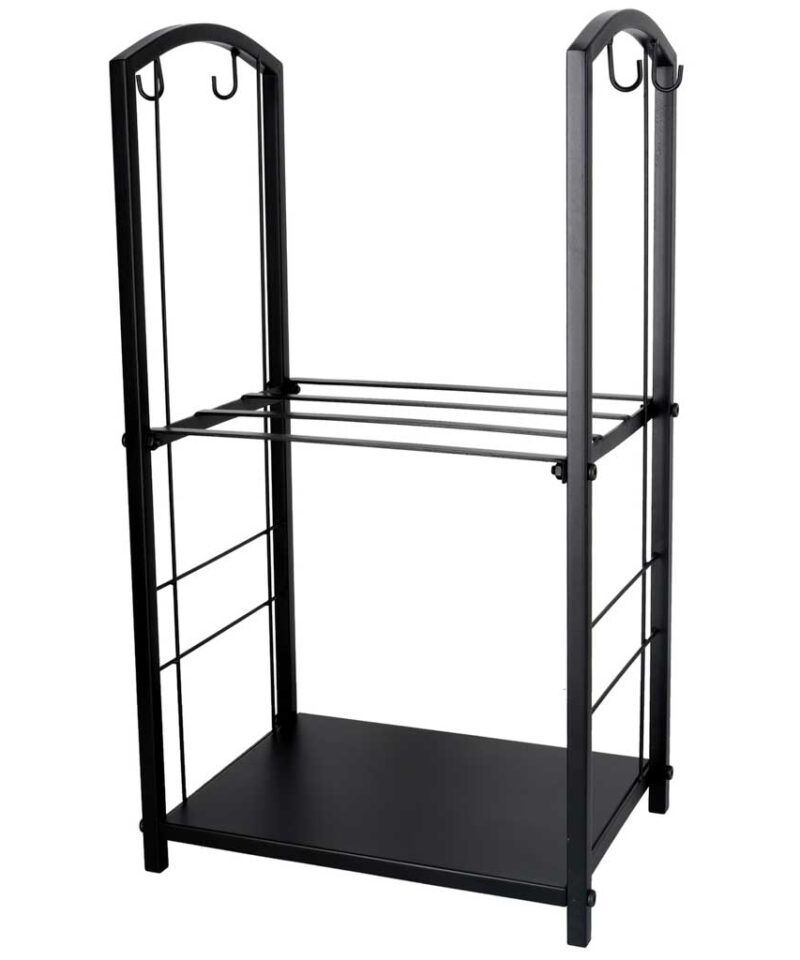 Pulbervärvitud kaminapuude hoidik