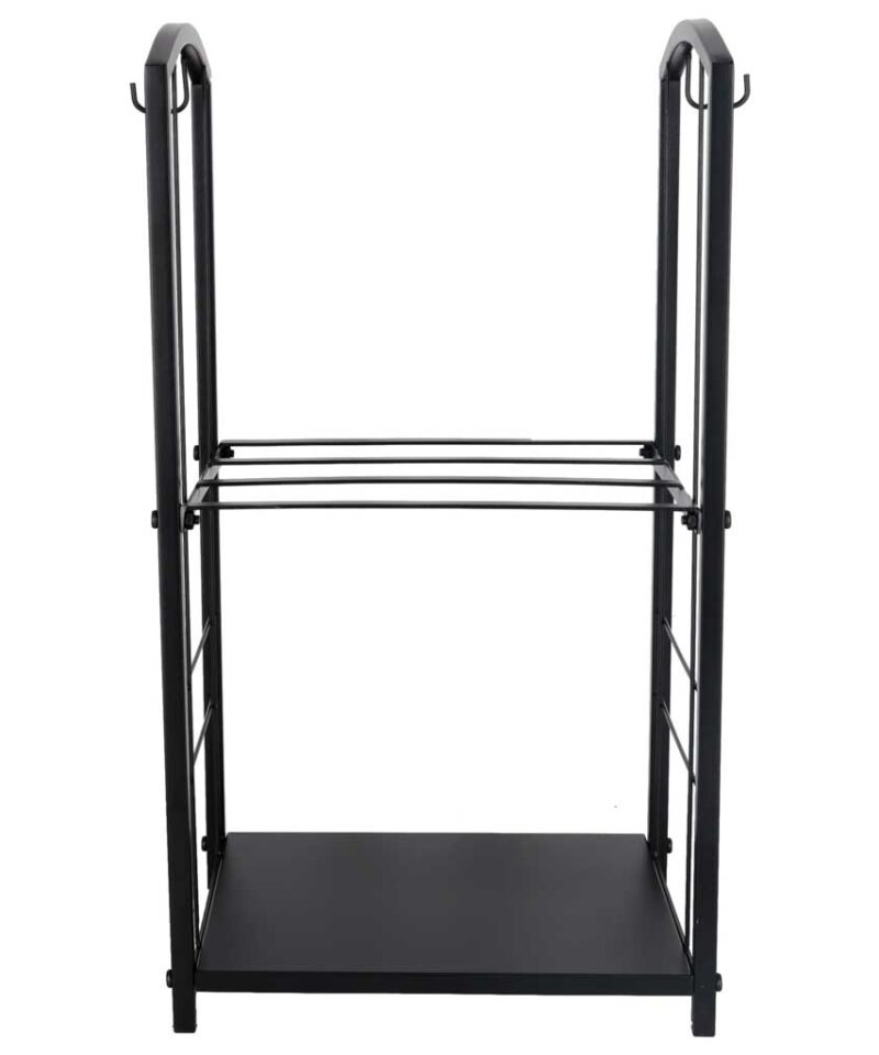 Kaminapuude hoidik modernses interjööris