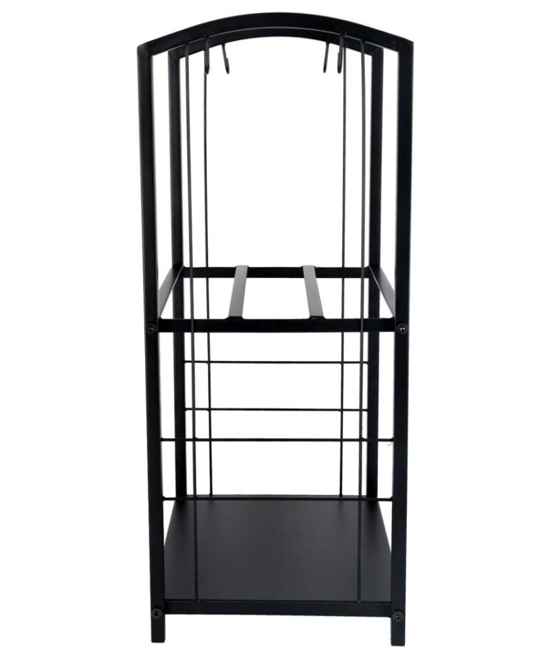 Kaminapuude hoidik modernses interjööris